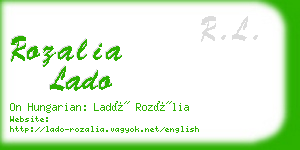 rozalia lado business card